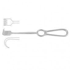 Kocher Retractor 4 Sharp Prongs Stainless Steel, 22 cm - 8 3/4"